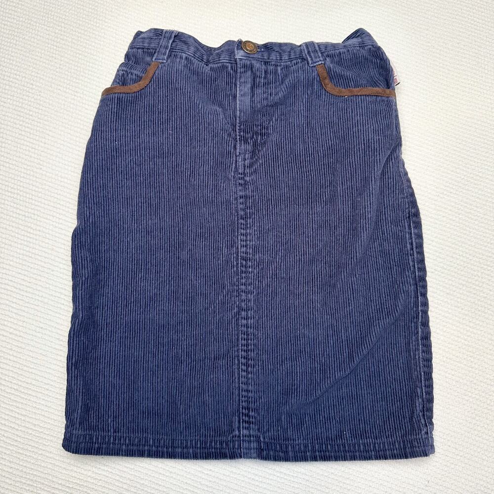 Vintage Y2K Mary-Kate And Ashley Corduroy Pencil Skirt blue